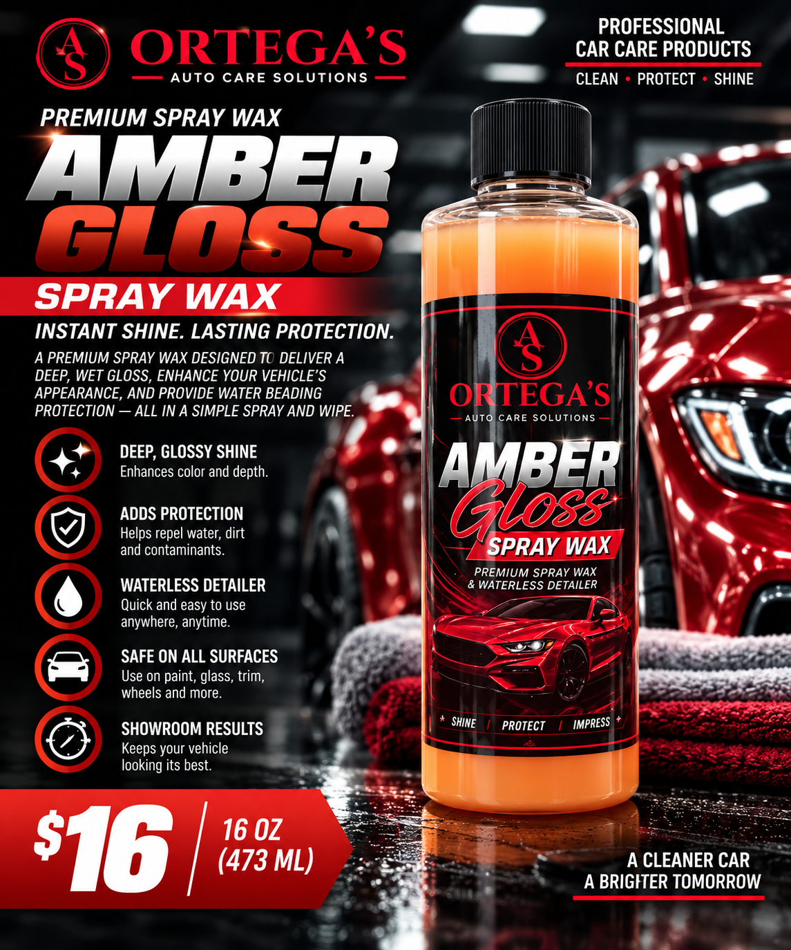 Amber Gloss Spray Wax