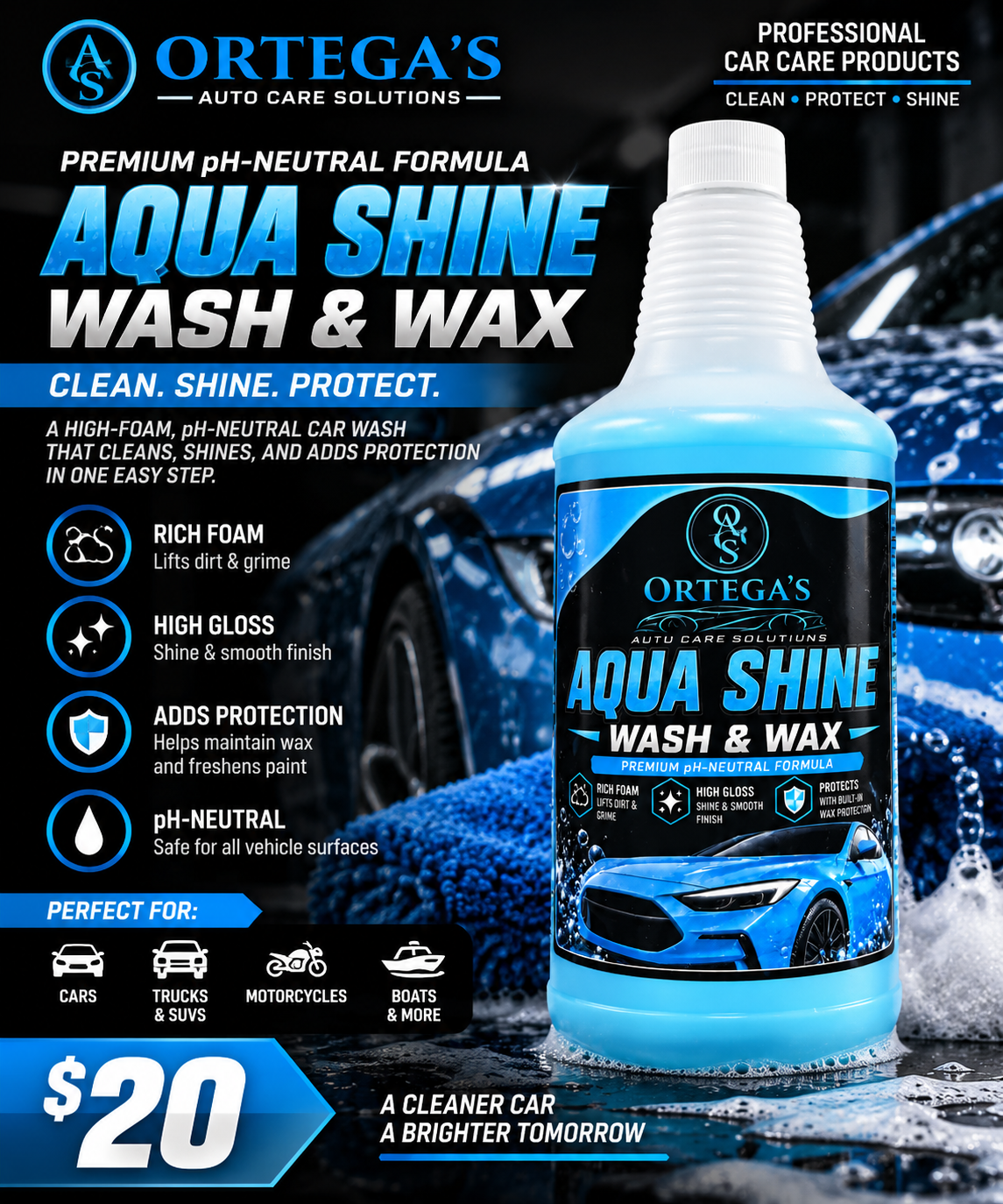 Aqua Shine Wash & Wax
