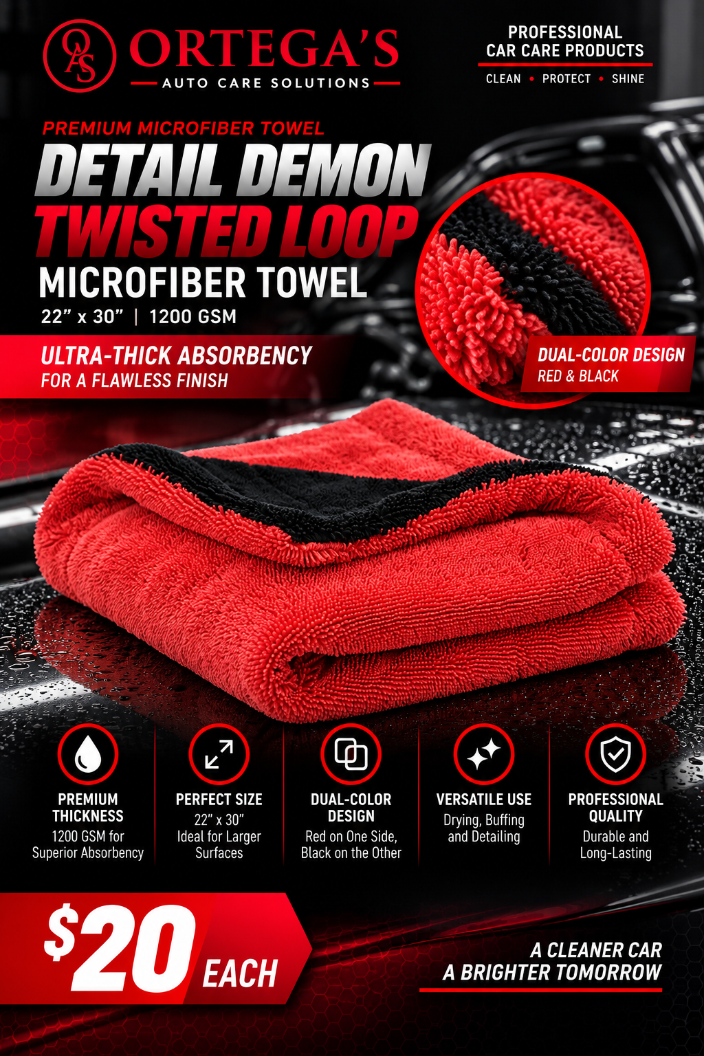 Detail Demon Twisted Loop Microfiber