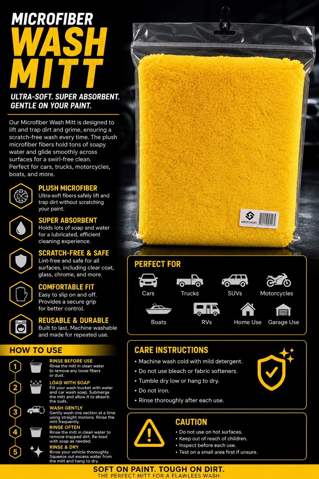 Microfiber Wash Mitt