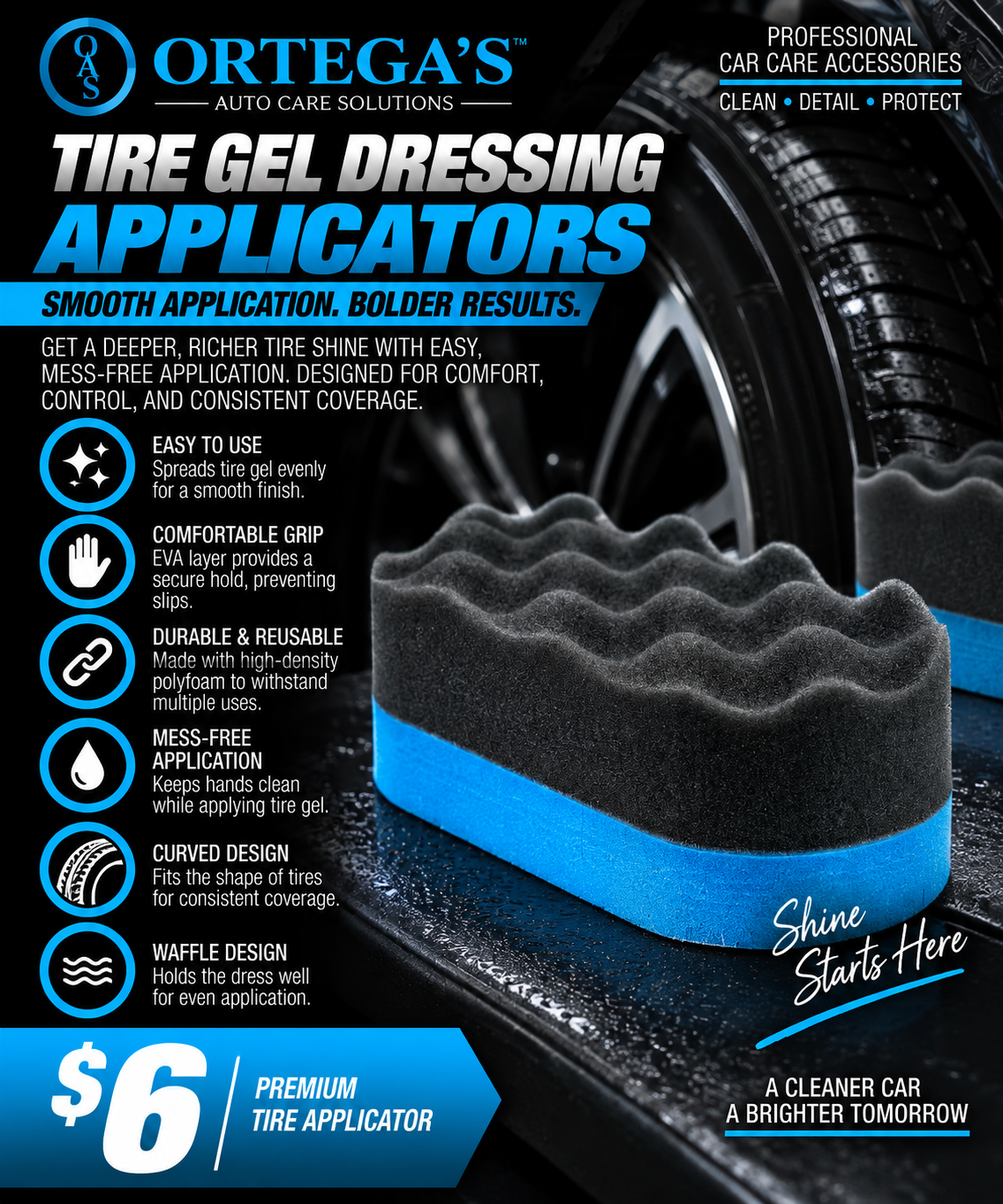 Tire Gel Dressing Applicator